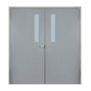 Economical Custom Design Steel Modern Glass Industrial Style Hotel Fire Door